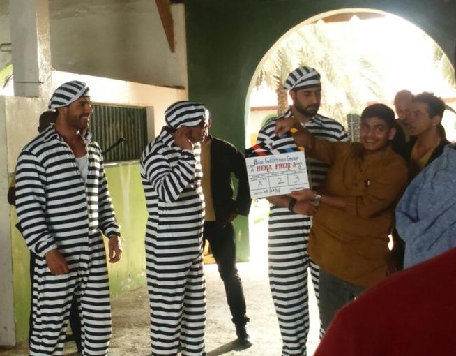 John Abraham, Abhishek Bachchan Hera Pheri 3 on location