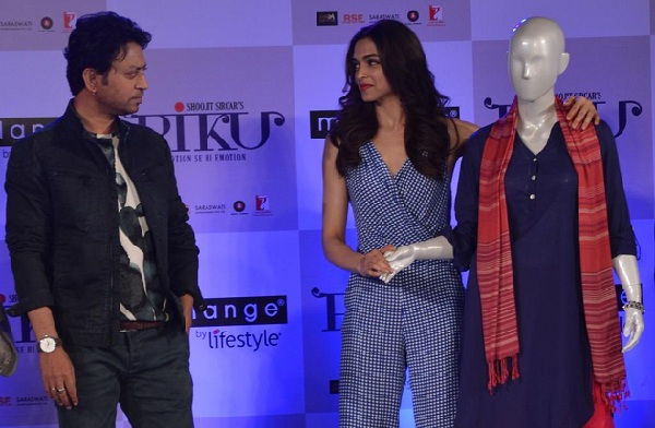 Irrfan Khan with Deepika Padukone