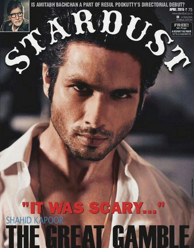 Shahid Kapoor on Stardust Magazine Cover