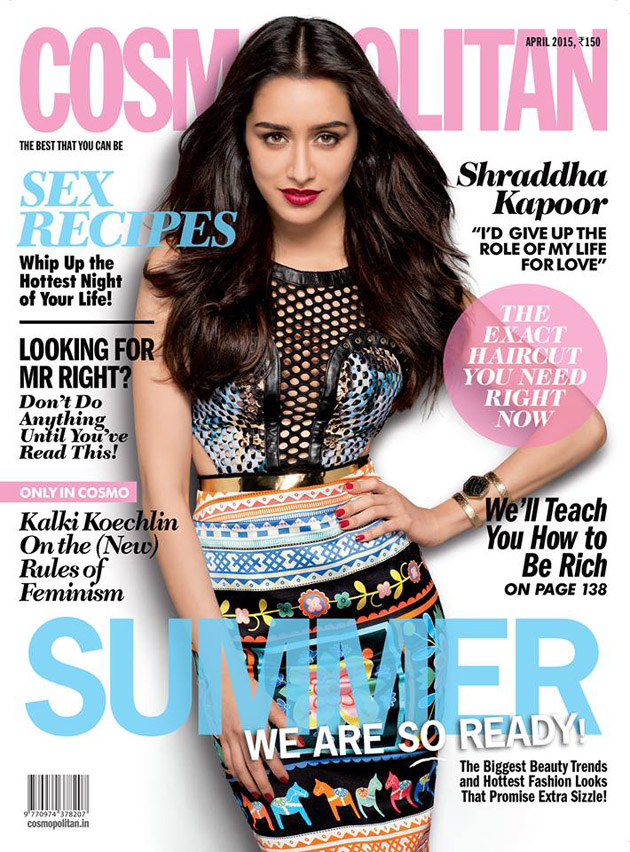 Shraddha Kapoor on Cosmopolitan Magazine Cover