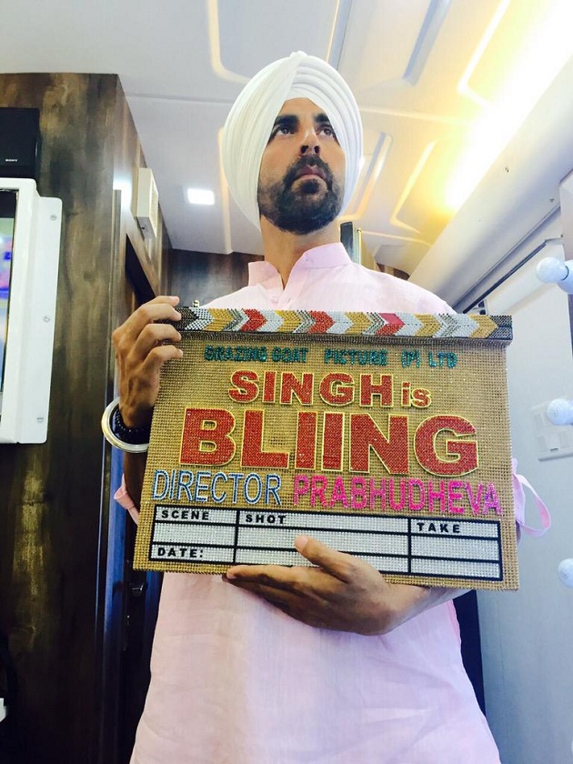 Akshay Kumar begins shooting for Singh Is Bling
