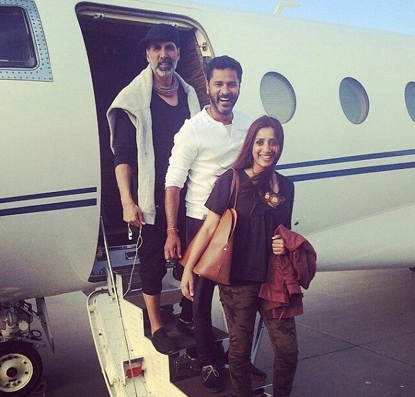 Akshay Kumar, Prabhu Dheva and Ashvini Yardi in Cape Town for Singh Is Bling shoot