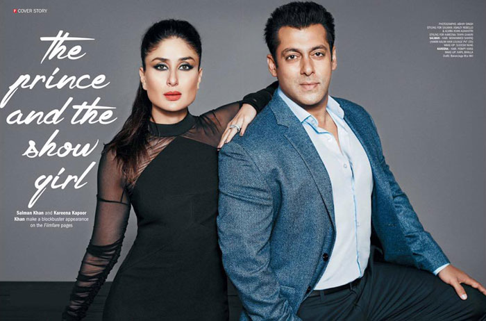 Salman and Kareena Filmfare Magazine Scan