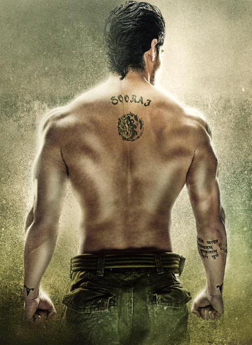 Sooraj Pancholi’s tattooed look from Hero