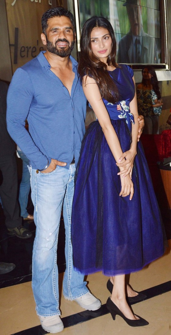 Sunil Shetty with daughter Athiya Shetty