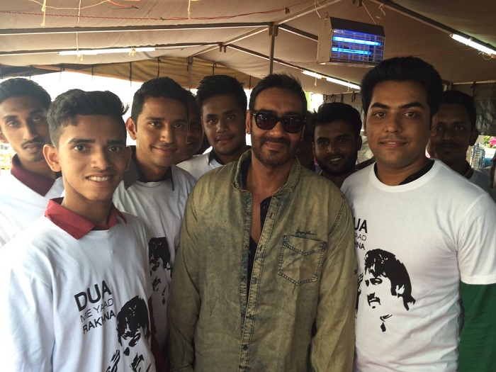 Ajay Devgn with fans