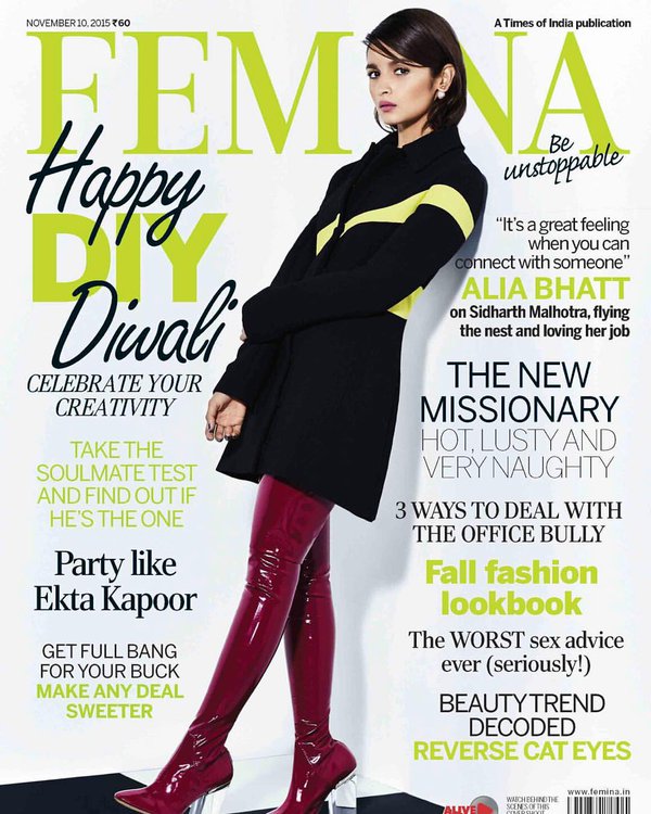 Alia Bhatt on Femina Magazine Cover