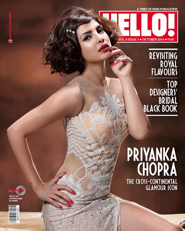 Priyanka Chopra on Hello Magazine Cover