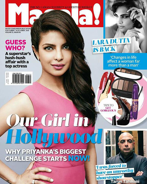 Priyanka Chopra on Masala Magazine Cover