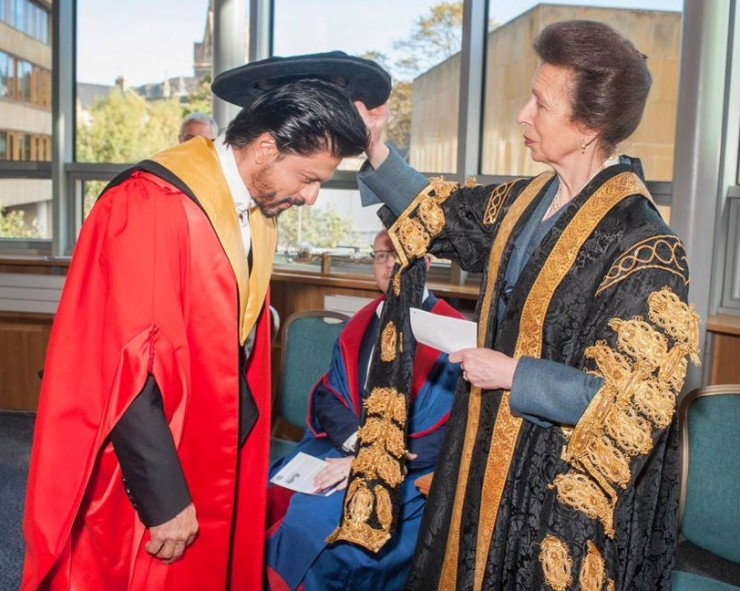 SRK received his honorary doctorate from the University of Edinburgh
