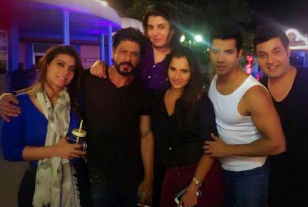 Sania Mirza visited SRK and Diwale team