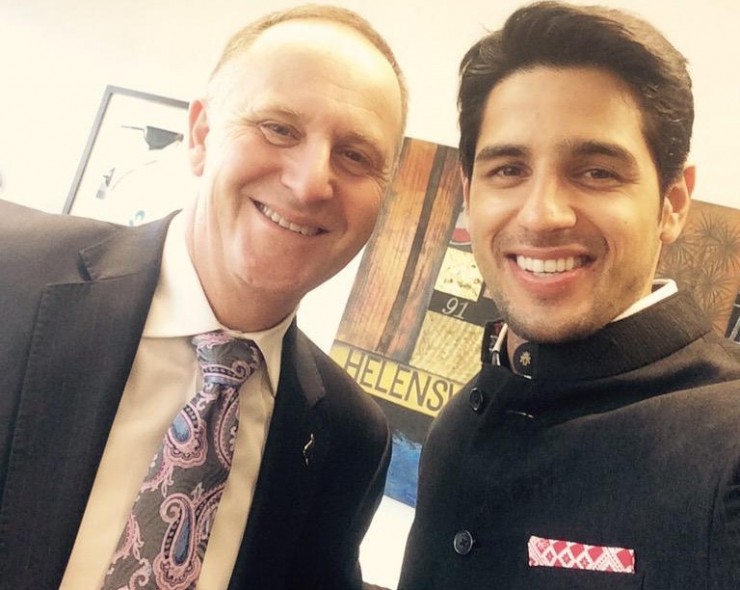 Sidharth Malhotra meets New Zealand PM John Key