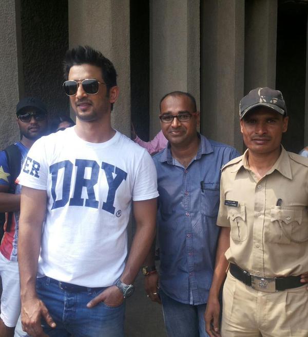 Sushant at Aurangabad for M.S Dhoni biopic