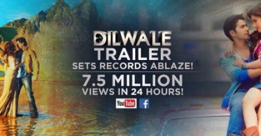 Dilwale Trailer Record: Makers release creative highlighting 7.5 million views in 24 hours