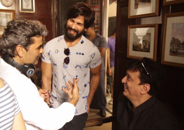 Shahid Kapoor with Vishal Bhardwaj and Shahid Nadiadwala