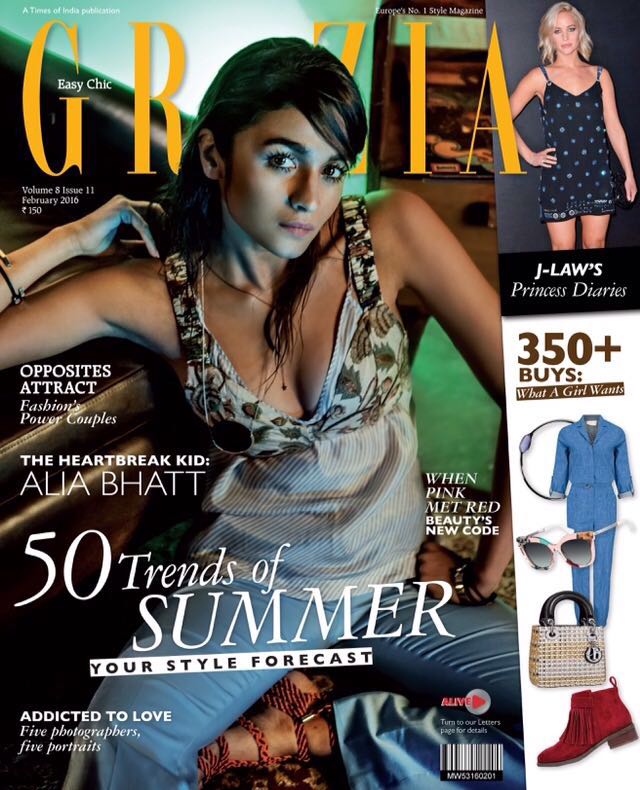 Alia Bhatt on Grazia Magazine Cover