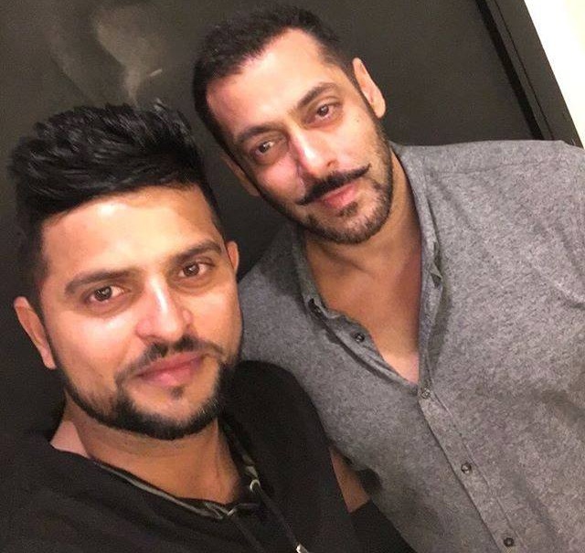 Salman Khan selfie with Suresh Raina