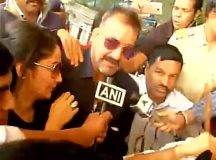 Sanjay Dutt addressing media