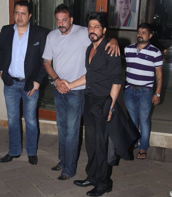 Sanjay Dutt with Shah Rukh Khan