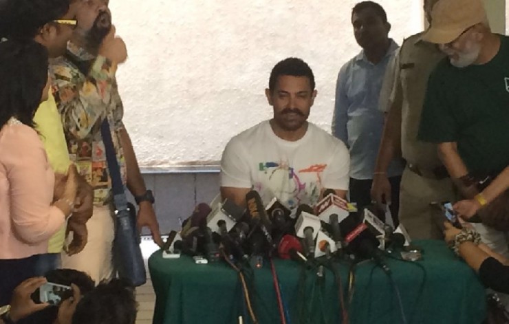 Aamir Khan at his 51st birthday press meet