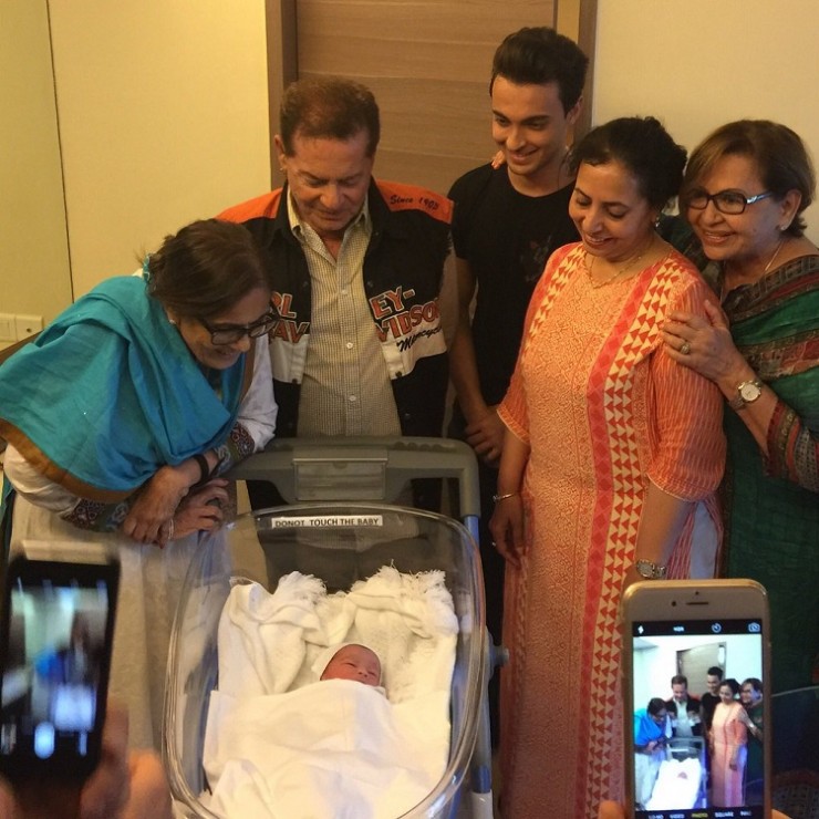 Image result for arpita-khan-sharma-aayush-sharma-blessed-with-baby-girl