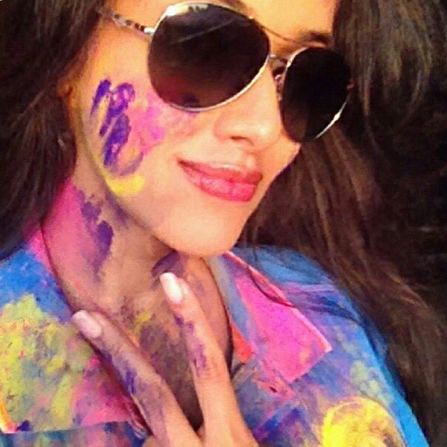 Asin celebrates Holi