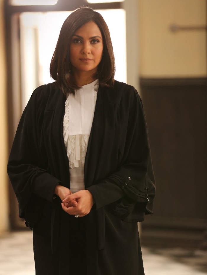Lara Dutta's look as a lawyer in Azhar