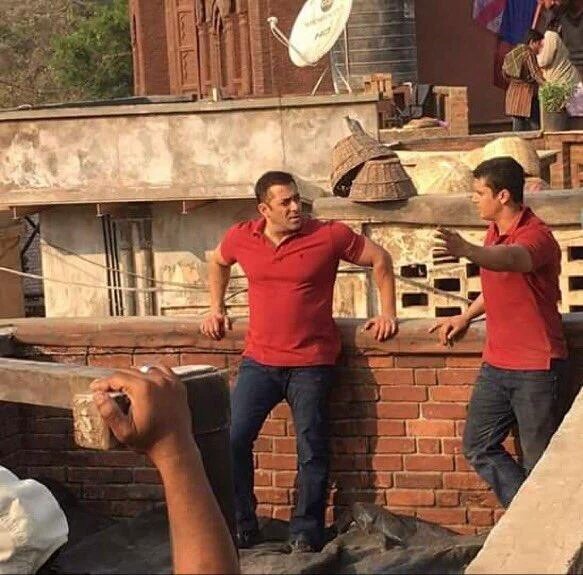 Salman Khan shoots for Sultan with his stunt double