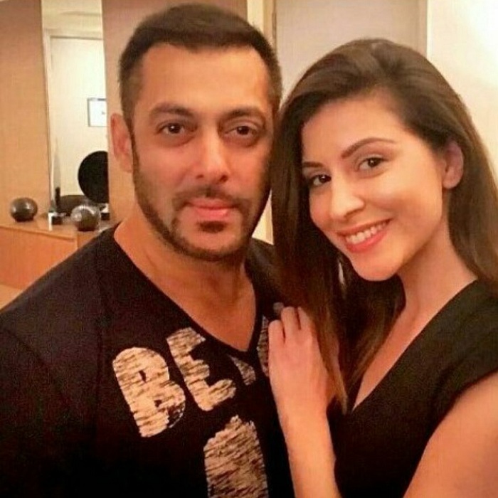 Salman Khan with Karishma Kotak on the sets of Ali