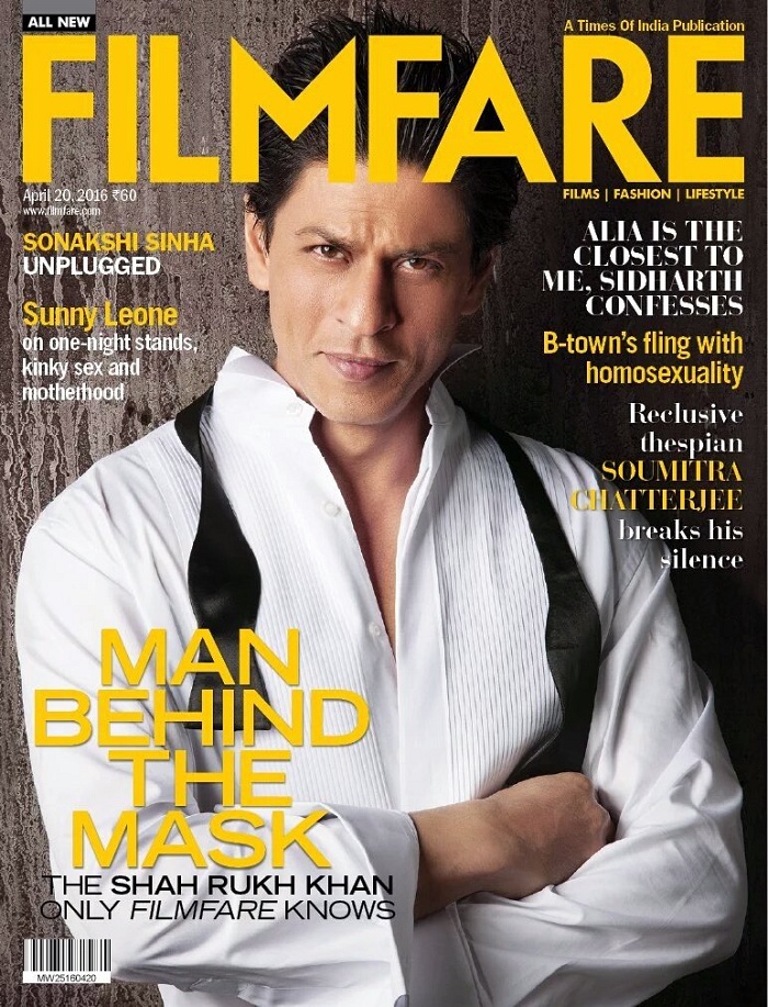 Shahrukh Khan on Filmfare Magazine Cover