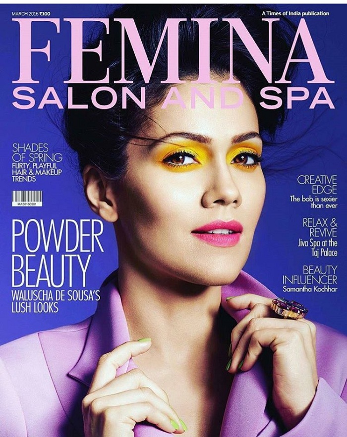 Waluscha De Sousa on Femina Magazine Cover