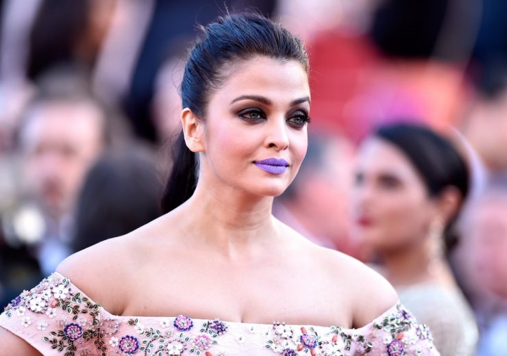 Aishwarya Rai in purple lips at Cannes 2016