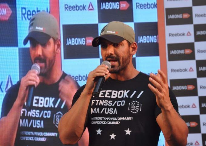 John Abraham at fitness masterclass