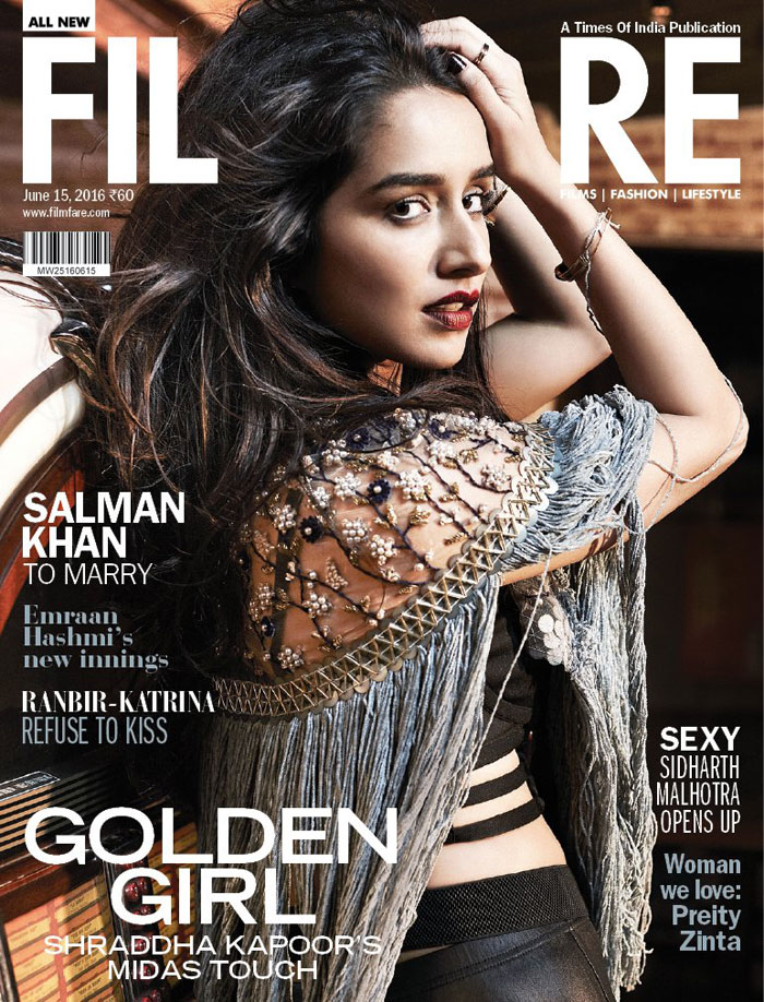 Shraddha Kapoor on Filmfare Magazine Cover