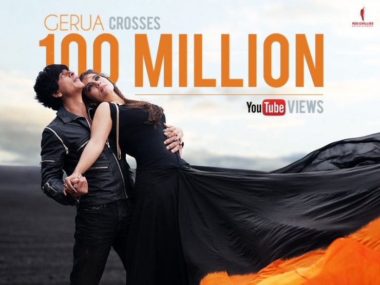 SRK and Kajol’s Gerua song crosses 100 million views