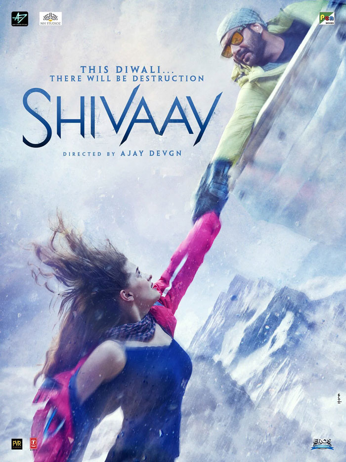 Shivaay Poster Featuring Ajay Devgn, Erika Kaar