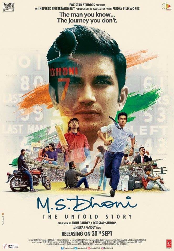 M S Dhoni - The Untold Story New Poster