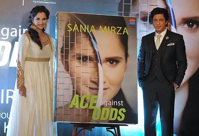 Shahrukh Khan launches Sania Mirza's Autobiography