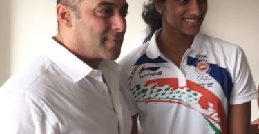Salman with PV Sindhu