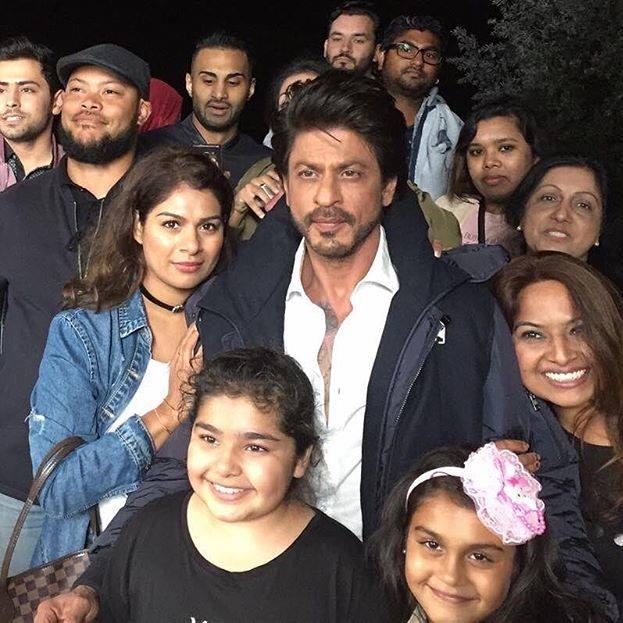 SRK with his fans on the sets of The Ring in Amsterdam