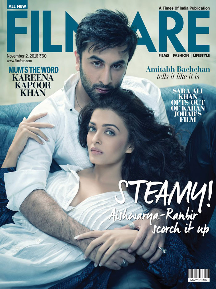 Aishwarya Rai, Ranbir Kapoor on Filmfare Magazine Cover