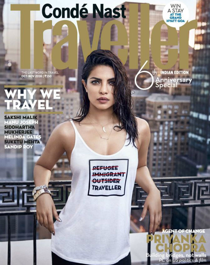 Priyanka Chopra on Conde Nast Traveller Magazine Cover