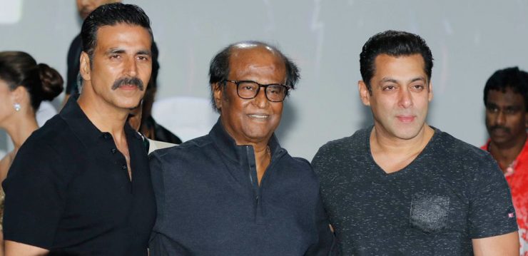 Akshay Kumar, Rajinikanth, Salman Khan
