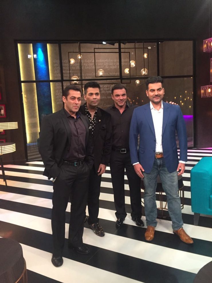 Salman, Arbaaz, Sohail on Koffee With Karan