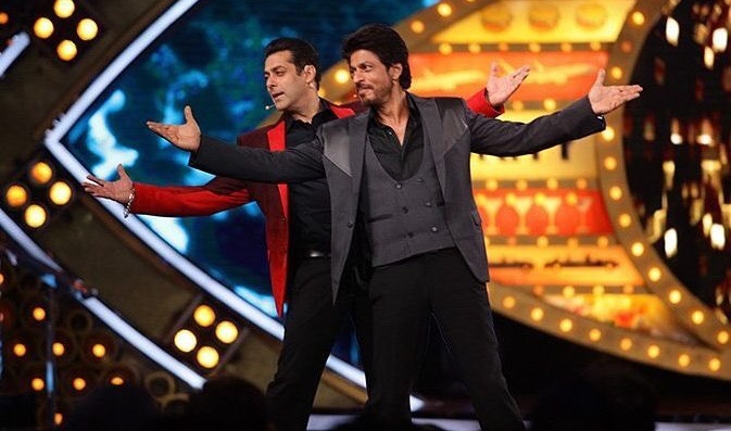 Salman Khan with Shahrukh Khan - Bigg Boss 10