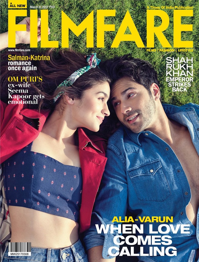 Alia Bhatt, Varun Dhawan on Filmfare Magazine Cover