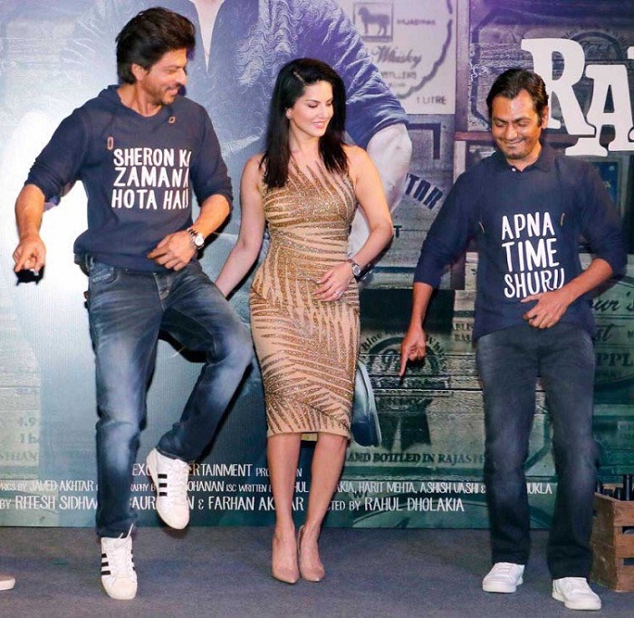 SRK, Sunny Leone, Nawazuddin promote Raees