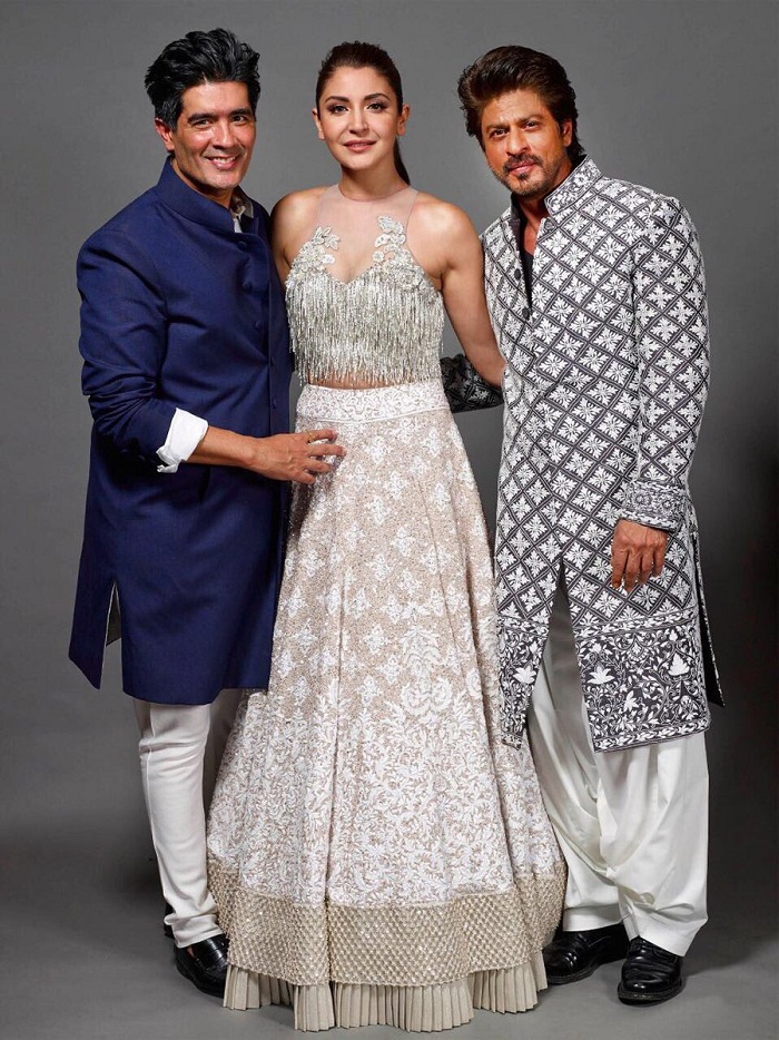 Manish Malhotra, Anushka Sharma and Shahrukh Khan