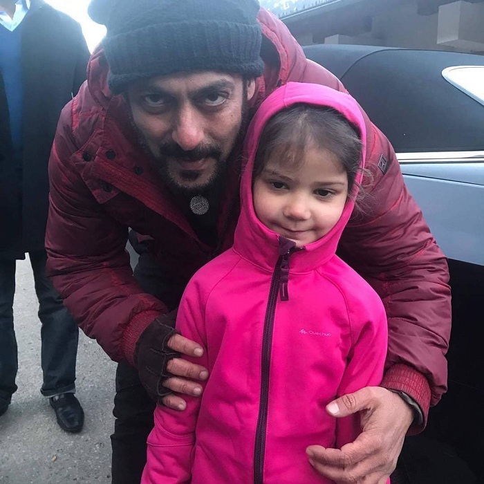 Salman Khan with his little fan