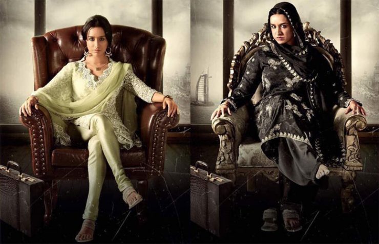 Two different looks of Shraddha Kapoor as Haseena